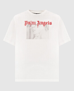 Palm Angels: Белая футболка 