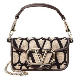 Valentino: Коричневая сумка  VLogo