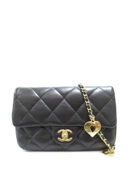 CHANEL Pre-Owned: Чёрная сумка 