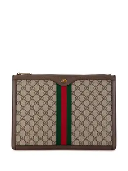 Gucci Pre-Owned: Коричневый клатч 