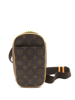 Louis Vuitton Pre-Owned: Коричневая сумка через плечо 