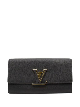 Louis Vuitton Pre-Owned: Чёрный кошелёк 