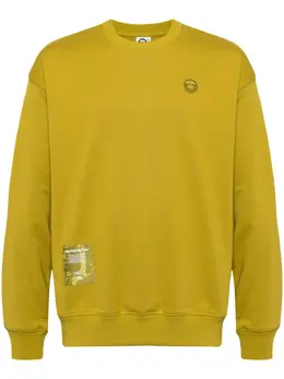 AAPE BY *A BATHING APE®: Зелёный свитшот 