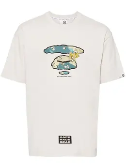 AAPE BY *A BATHING APE®: Хлопковая футболка 