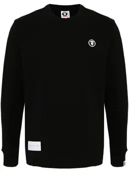 AAPE BY *A BATHING APE®: Чёрная футболка 