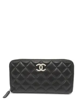 CHANEL Pre-Owned: Чёрный кошелёк 