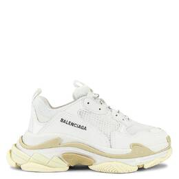 Balenciaga: Белые кроссовки  Triple S