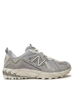 New Balance: Серые кроссовки 