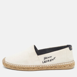 Saint Laurent Paris: Бежевые мокасины  Espadrille