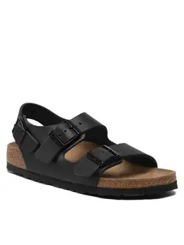 Birkenstock: Чёрные сандалии  Milano