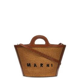 Marni: Коричневая сумка  Tropicalia