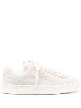 PUMA: Светлые кроссовки  Suede