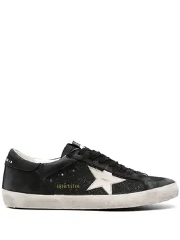 Golden Goose: Чёрные кроссовки  Super Star