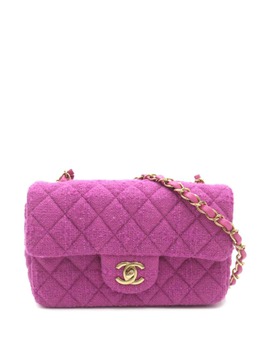 CHANEL Pre-Owned: Фиолетовая сумка 