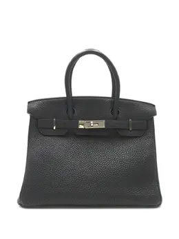 Hermès Pre-Owned: Чёрная сумка-шоппер 