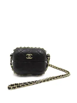 CHANEL Pre-Owned: Чёрная сумка через плечо 