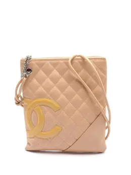 CHANEL Pre-Owned: Коричневая сумка через плечо 