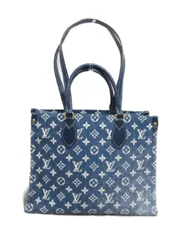 Louis Vuitton Pre-Owned: Голубая сумка-шоппер 