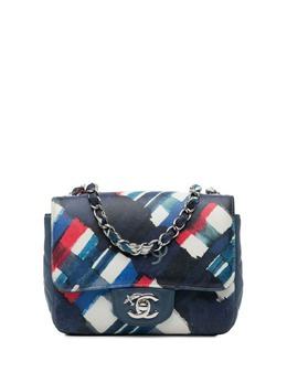 CHANEL Pre-Owned: Голубая сумка через плечо 