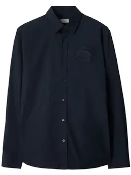 Burberry: Синяя рубашка 