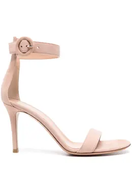 Gianvito Rossi: Бежевые сандалии  Portofino