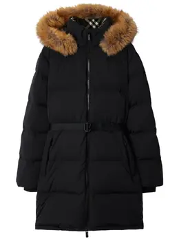 Burberry: Чёрное пальто 