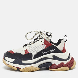 Balenciaga: Многоцветные кроссовки  Triple S