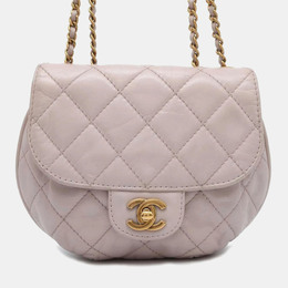 Chanel: Фиолетовая сумка 
