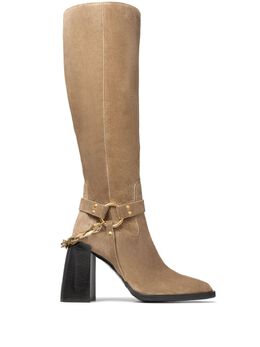 Jimmy Choo: Бежевые ботинки 