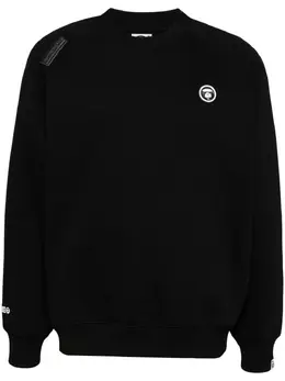 AAPE BY *A BATHING APE®: Чёрный свитшот 