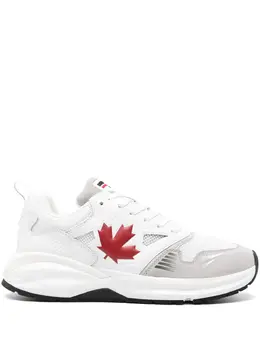DSQUARED2: Белые кроссовки  Maple Leaf