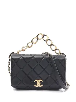 CHANEL Pre-Owned: Чёрная сумка 