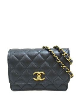 CHANEL Pre-Owned: Чёрный кошелёк 