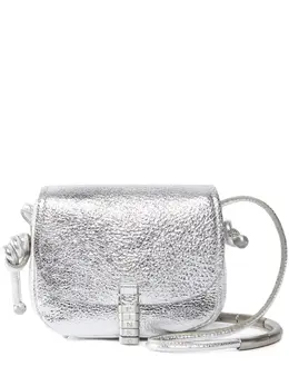 PINKO: Серебристая сумка 