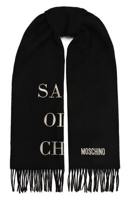 Moschino: Шарф с надписями 