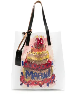 Marni: Розовая сумка-шоппер 