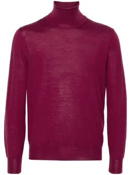 Canali: Фиолетовый свитер 