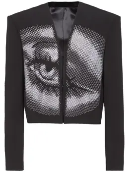 Balmain: Чёрная куртка 