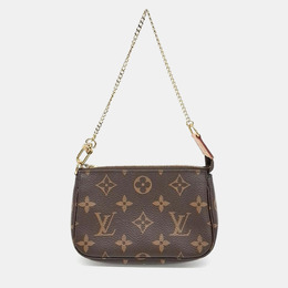 Louis Vuitton: Коричневая сумка  Pochette