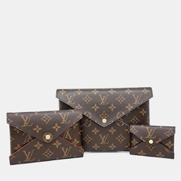 Louis Vuitton: Коричневый клатч  Pochette