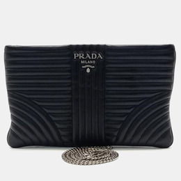 Prada: Чёрный клатч 