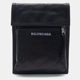 Balenciaga: Чёрная сумка через плечо  Explorer