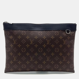 Louis Vuitton: Коричневая сумка  Pochette