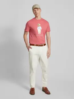 Polo Ralph Lauren: Розовая футболка 