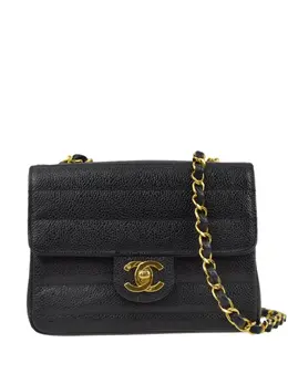 CHANEL Pre-Owned: Чёрная сумка 
