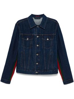 Gucci: Куртка  Web в полоску