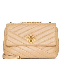 Tory Burch: Бежевая сумка  Kira Chevron