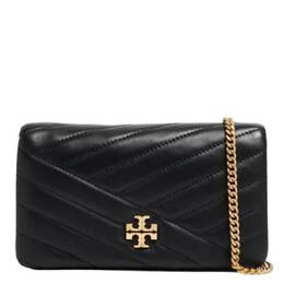 Tory Burch: Чёрный кошелёк  Kira Chevron