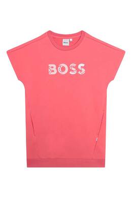 Boss Kidswear: Платье с карманами 