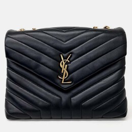 Saint Laurent Paris: Чёрная сумка  Monogram